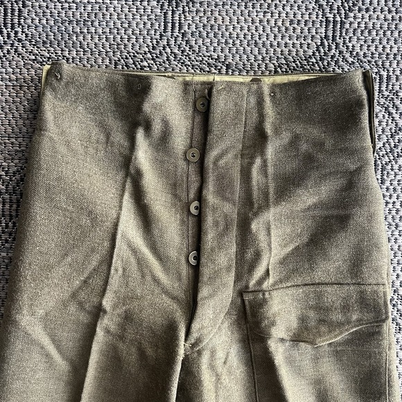 Vintage Canadian Military Uniform Men's Small Green Battle Dress Blouse 1950s - Picture 13 of 16